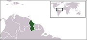 République coopérative du Guyana - Carte