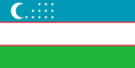 Republik Usbekistan - Flagge